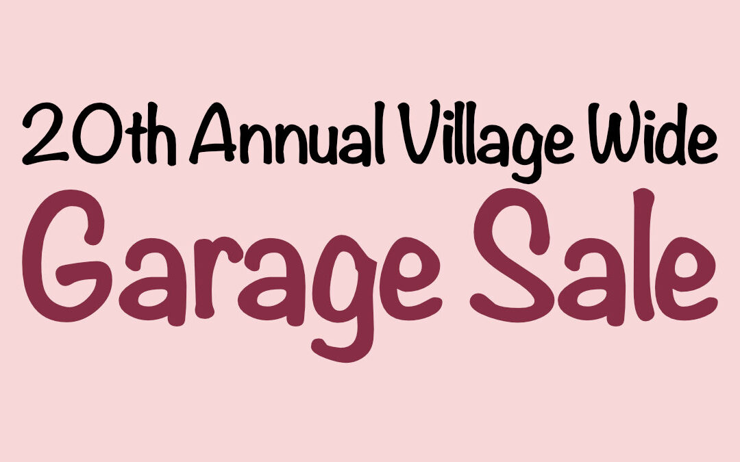 HAINSEVILLE’S 20th ANNUAL VILLAGE-WIDE GARAGE SALE!