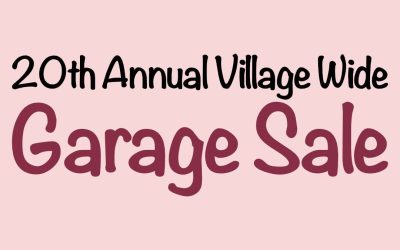 HAINESVILLE’S 20th ANNUAL VILLAGE-WIDE GARAGE SALE!